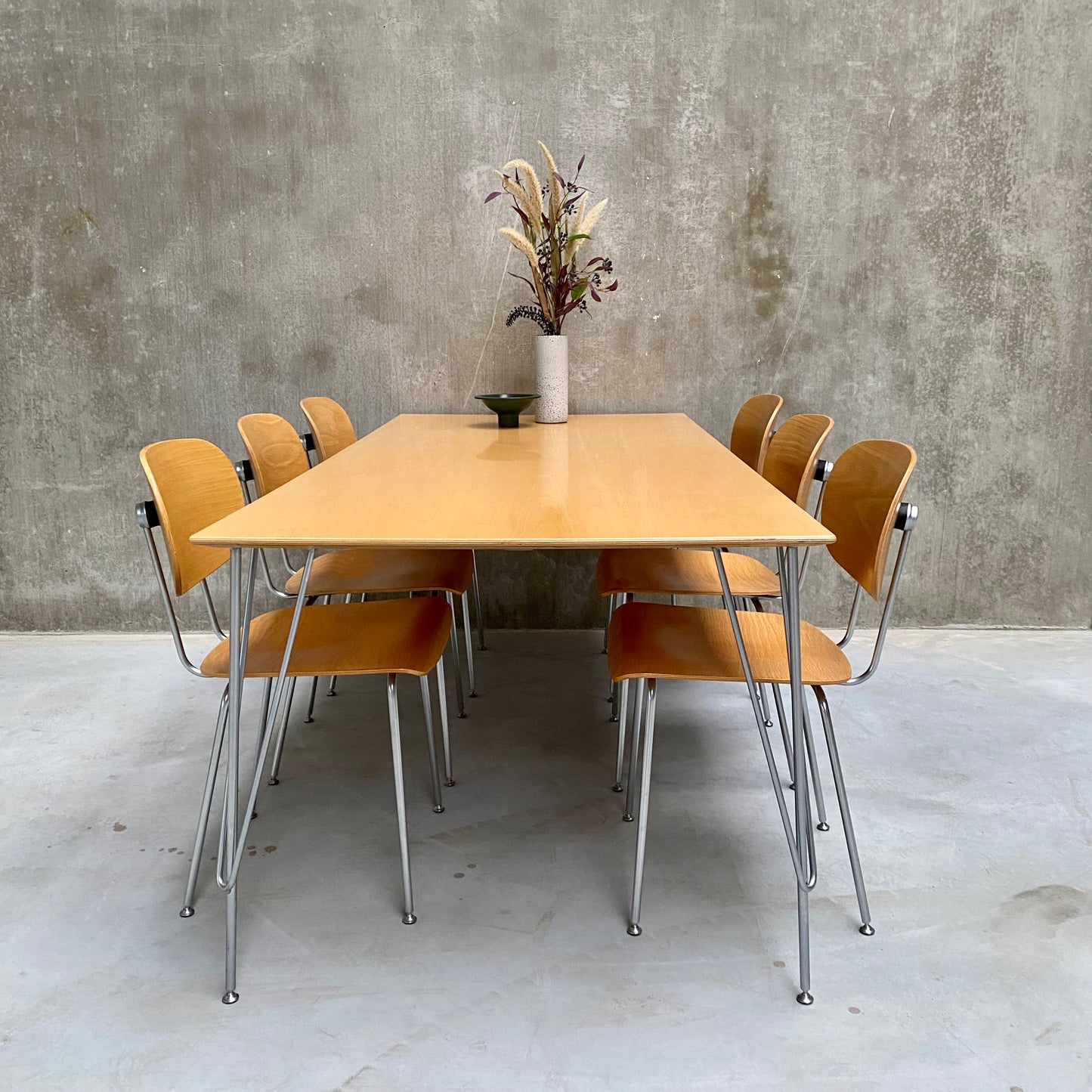GISPEN 116 DINING SET BY W. RIETVELD FOR GISPEN (VAN DER STROOM), NETHERLANDS
