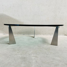 Load image into Gallery viewer, Glass and Rvs Coffee Table &quot;G3&quot; by Just Van Beek for Metaform, Netherlands 1980
