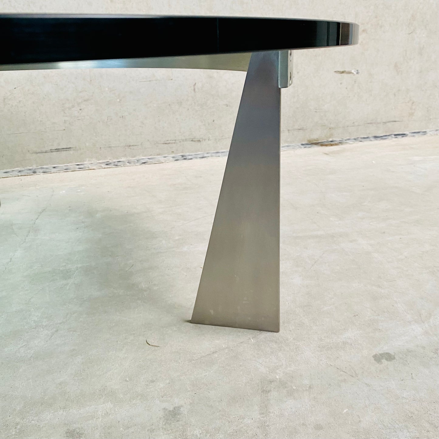 Couchtisch „G3“ aus Glas und Wohnmobilen von Just Van Beek für Metaform, Niederlande, 1980