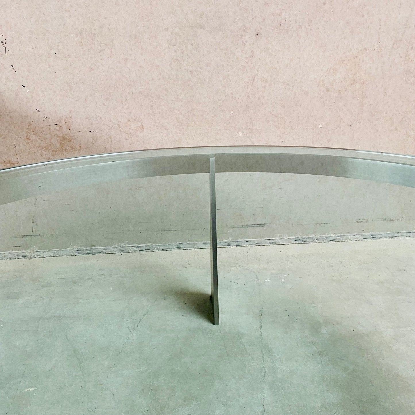 Couchtisch „G3“ aus Glas und Wohnmobilen von Just Van Beek für Metaform, Niederlande, 1980