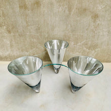 Load image into Gallery viewer, GLASS COFFEE TABLE &quot;TWIST&quot; BY PROF. WULF SCHNEIDER FOR DRAENERT, GERMANY 1990s
