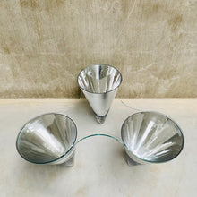 Load image into Gallery viewer, GLASS COFFEE TABLE &quot;TWIST&quot; BY PROF. WULF SCHNEIDER FOR DRAENERT, GERMANY 1990s
