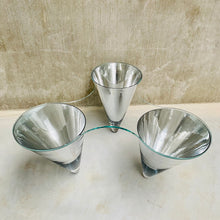 Load image into Gallery viewer, GLASS COFFEE TABLE &quot;TWIST&quot; BY PROF. WULF SCHNEIDER FOR DRAENERT, GERMANY 1990s
