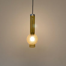 Load image into Gallery viewer, Golden Glass Tube &quot;P1115&quot; Penant Lamp by Staff Leuchten, Germany 1960
