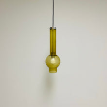 Load image into Gallery viewer, Golden Glass Tube &quot;P1115&quot; Penant Lamp by Staff Leuchten, Germany 1960
