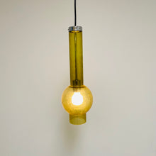 Load image into Gallery viewer, Golden Glass Tube &quot;P1115&quot; Penant Lamp by Staff Leuchten, Germany 1960
