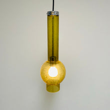 Load image into Gallery viewer, Golden Glass Tube &quot;P1115&quot; Penant Lamp by Staff Leuchten, Germany 1960
