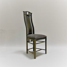 Load image into Gallery viewer, 4 x High Back Lacquered Dining Chairs by Umberto Asnago for Giorgetti, Italy 1980
