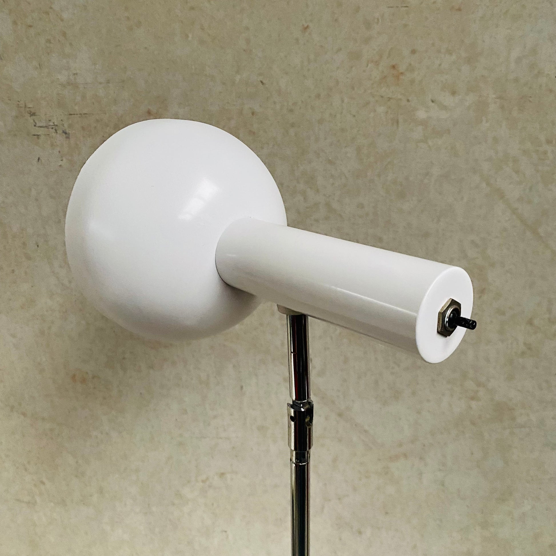 ADJUSTABLE 'BALL IN SOCKET' FLOOR LAMP BY H. BUSQUET FOR HALA ZEIST, 1960S