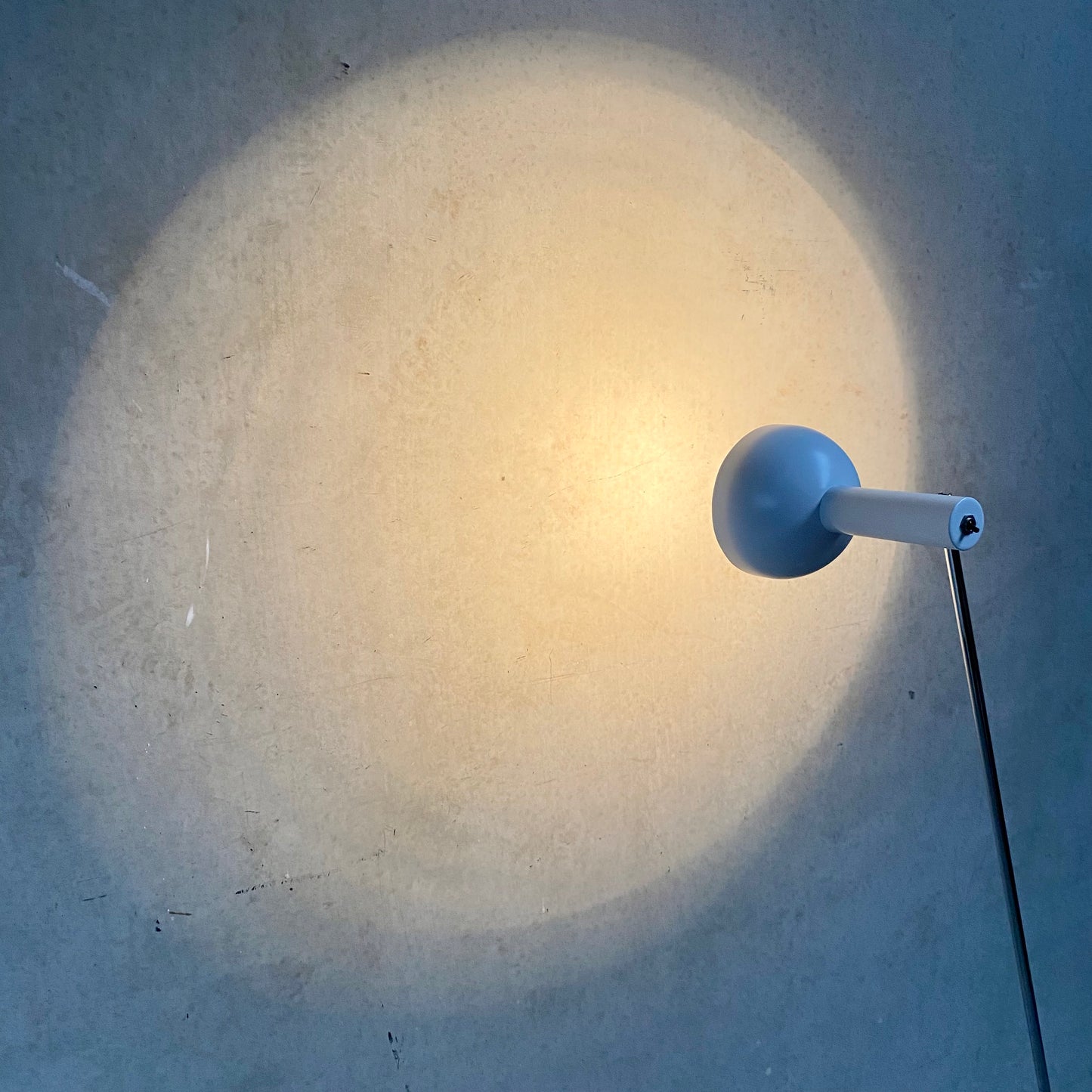 ADJUSTABLE 'BALL IN SOCKET' FLOOR LAMP BY H. BUSQUET FOR HALA ZEIST, 1960S