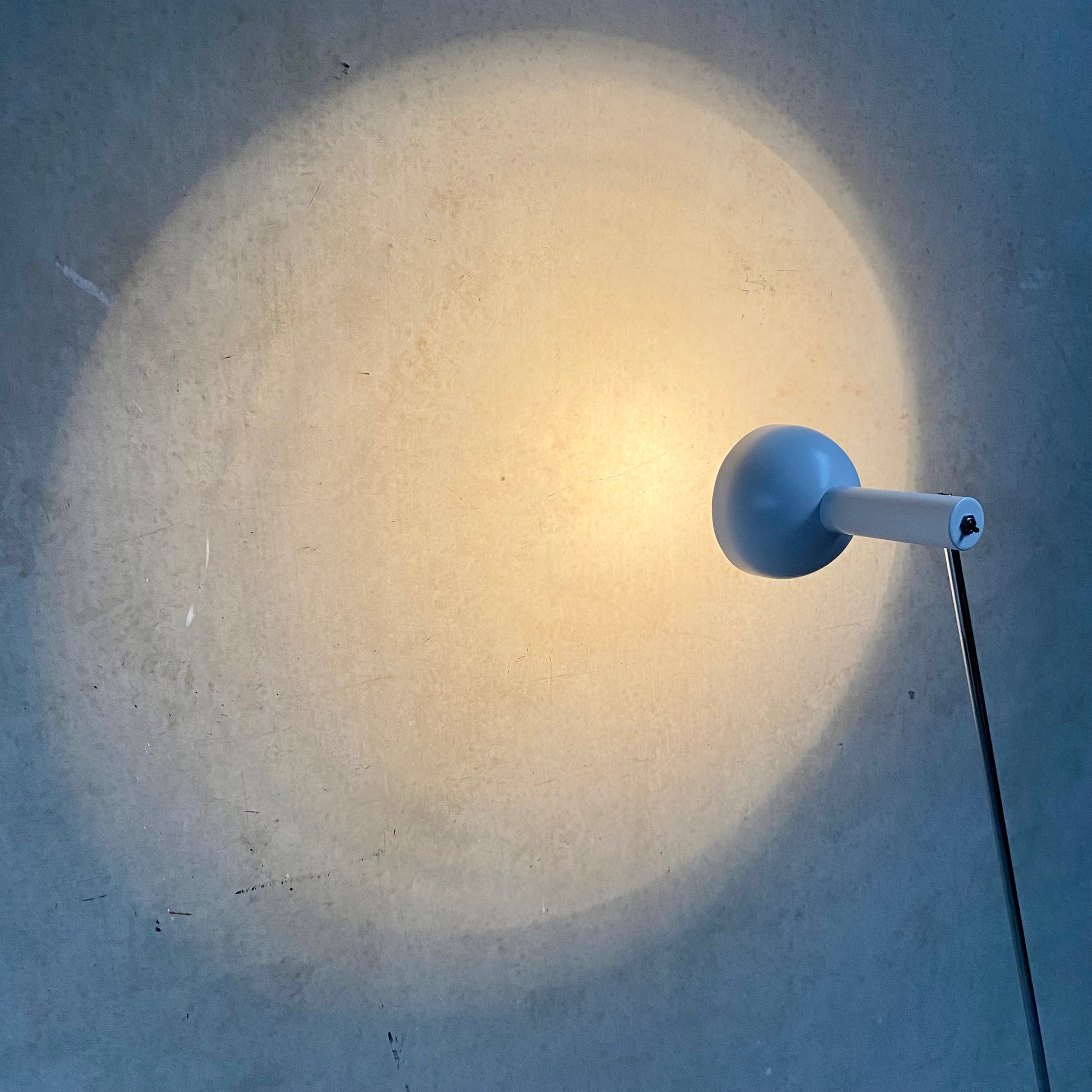 ADJUSTABLE 'BALL IN SOCKET' FLOOR LAMP BY H. BUSQUET FOR HALA ZEIST, 1960S