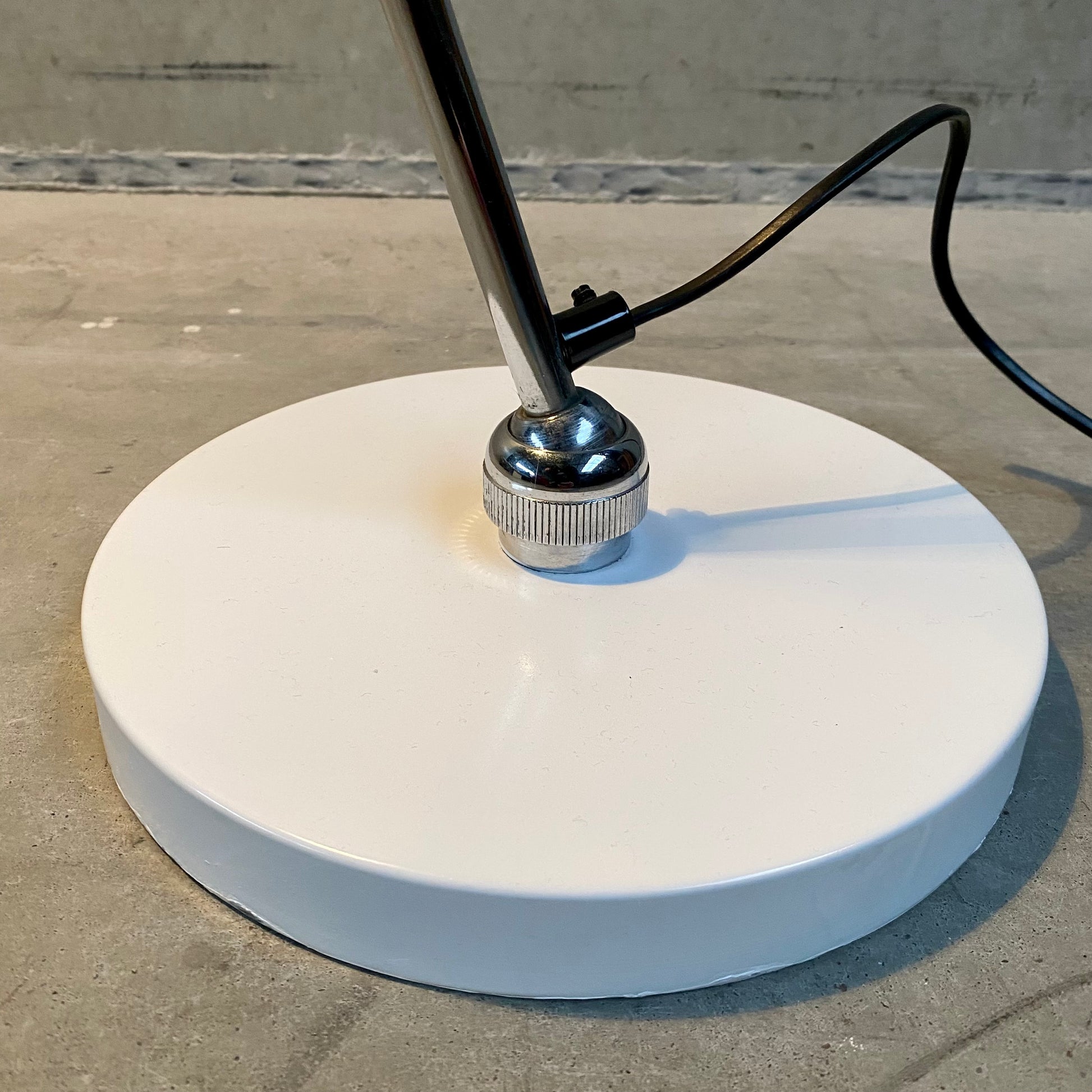 ADJUSTABLE 'BALL IN SOCKET' FLOOR LAMP BY H. BUSQUET FOR HALA ZEIST, 1960S