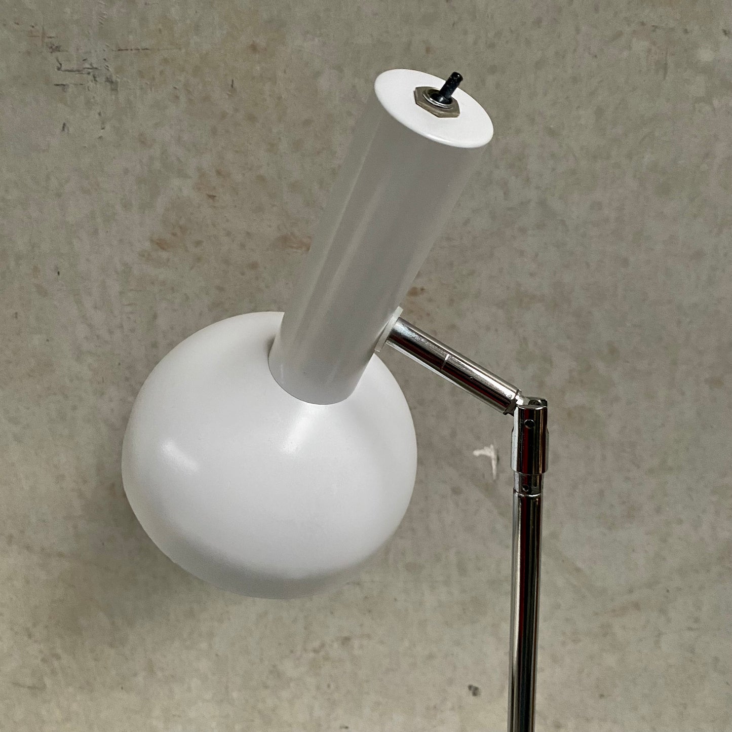 ADJUSTABLE 'BALL IN SOCKET' FLOOR LAMP BY H. BUSQUET FOR HALA ZEIST, 1960S