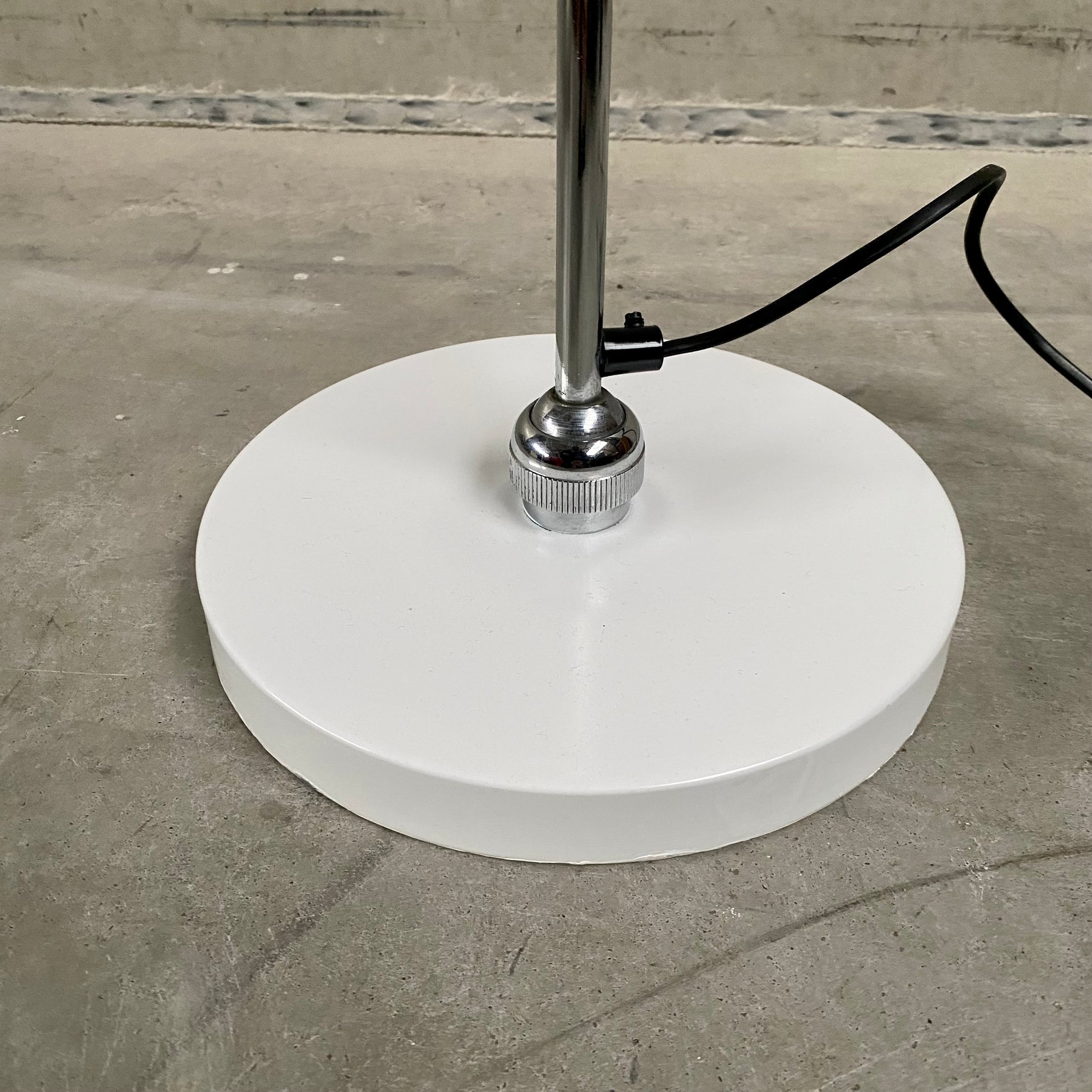 ADJUSTABLE 'BALL IN SOCKET' FLOOR LAMP BY H. BUSQUET FOR HALA ZEIST, 1960S