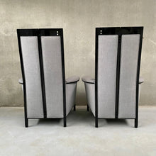 Load image into Gallery viewer, 2 x High Back Lacquered Lounge Chairs &quot;Peggy&quot; by Umberto Asnago for Giorgetti, Italy 1990
