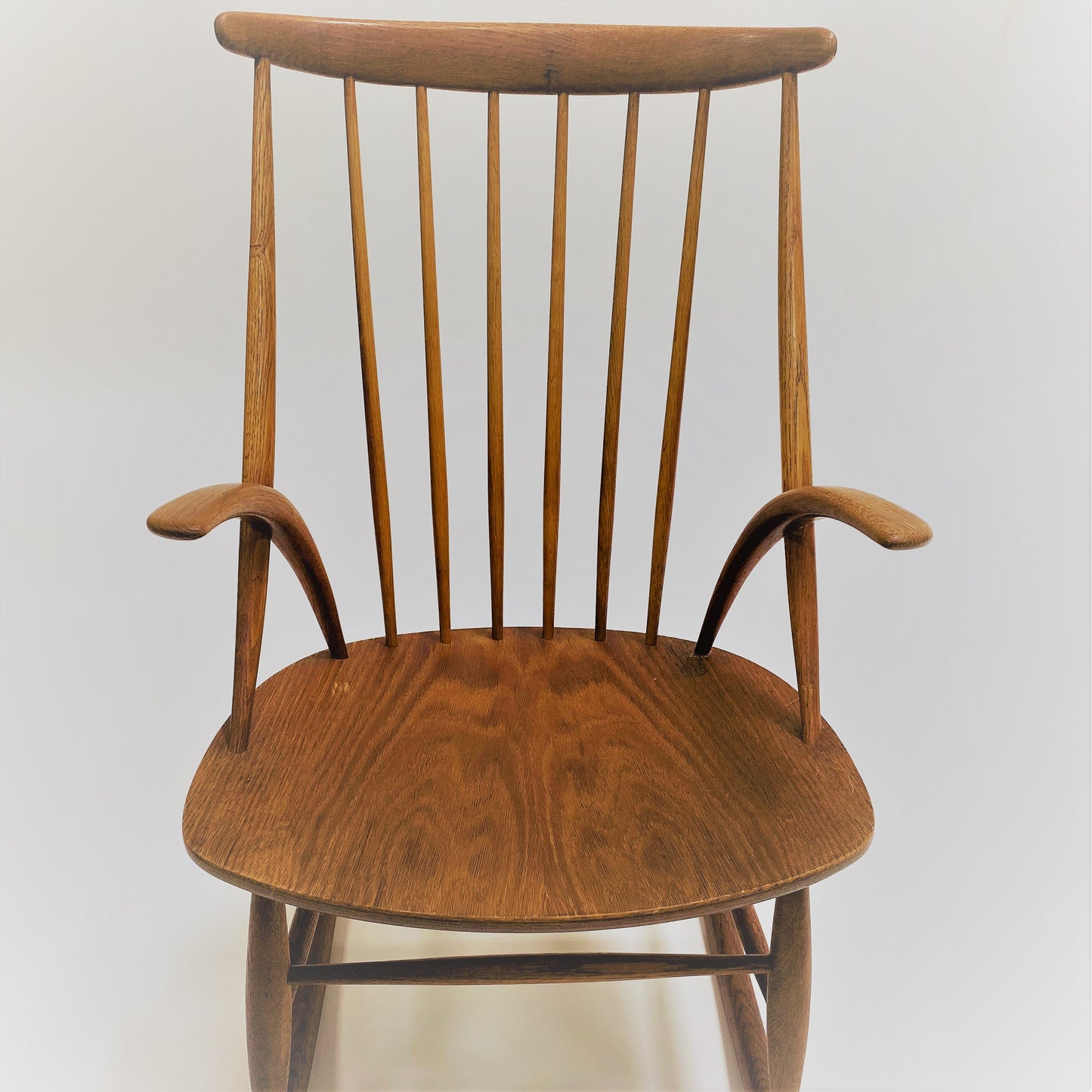 Schaukelstuhl von Illum Wikkelsø für Niels Eilersen, Dänemark 1950