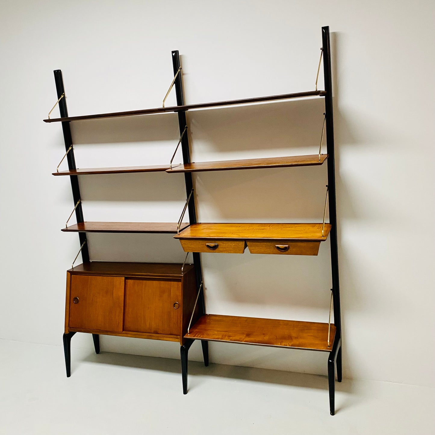 Modulares Wandregal von Louis Van Teeffelen für Wébé Niederlande 1960