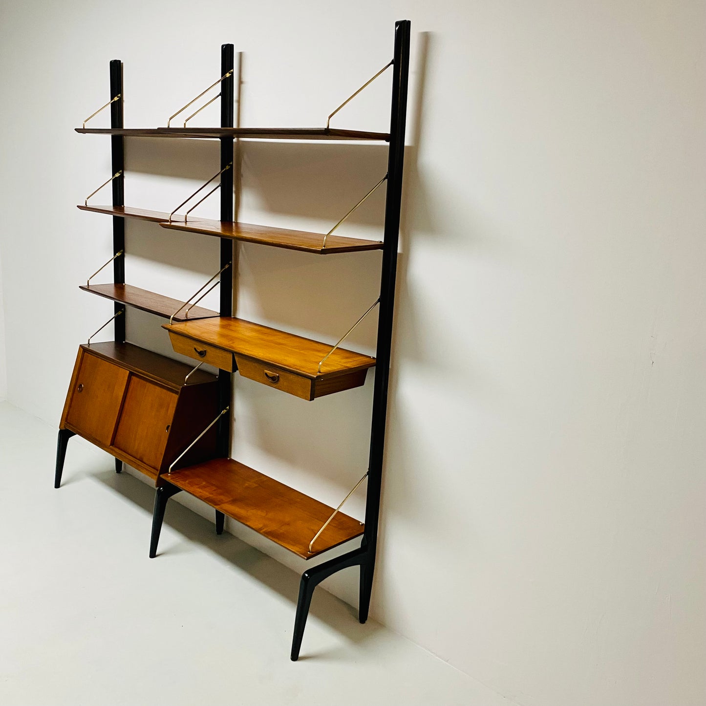 Modulares Wandregal von Louis Van Teeffelen für Wébé Niederlande 1960