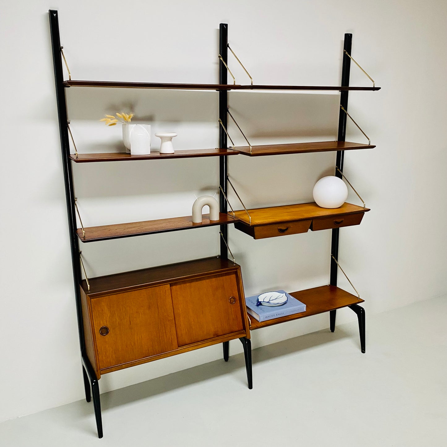 Modulares Wandregal von Louis Van Teeffelen für Wébé Niederlande 1960