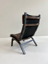 Load image into Gallery viewer, Danish Brown Leather Lounge Chair Farstrup, Denmark 1970
