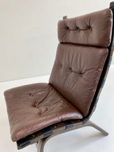 Load image into Gallery viewer, Danish Brown Leather Lounge Chair Farstrup, Denmark 1970
