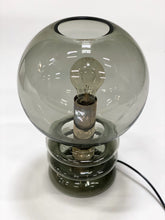 Load image into Gallery viewer, SCULPTURAL &quot;BULB MOON&quot; GLASS TABLE LAMP FOR GLASHÜTTE LIMBURG, GERMANY 1960S
