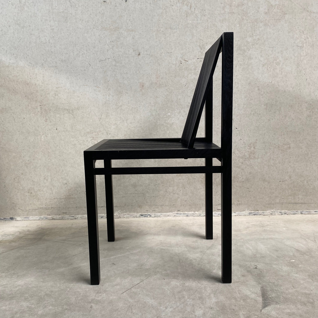 Black Birch Chair by Ruud Jan Kokke for 't Spectrum, Netherlands 1980