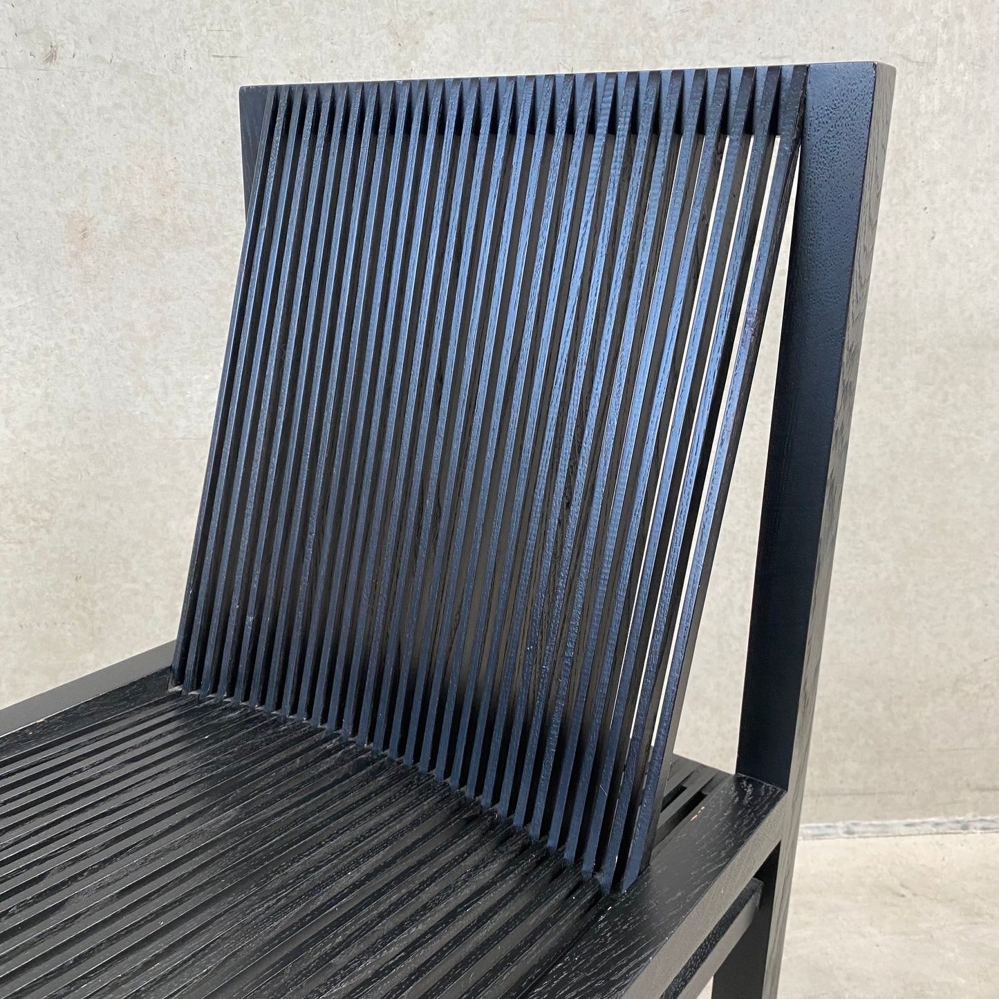 Stuhl aus schwarzer Birke von Ruud Jan Kokke für 't Spectrum, Niederlande 1980