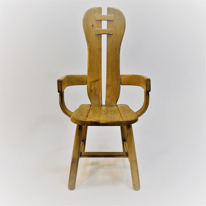 BRUTALIST ARMCHAIR BY KUNSTMEUBELEN DE PUYDT, BELGIUM 1960S www.foundicons.nl