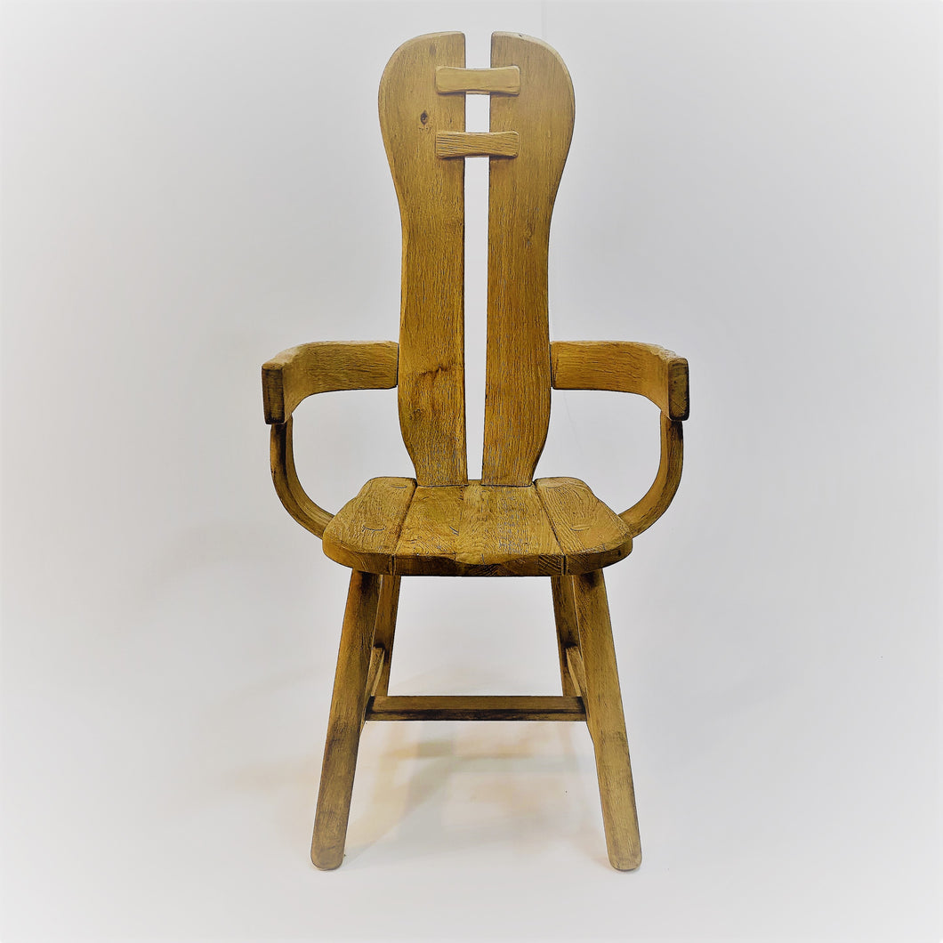 BRUTALIST ARMCHAIR BY KUNSTMEUBELEN DE PUYDT, BELGIUM 1960S www.foundicons.nl