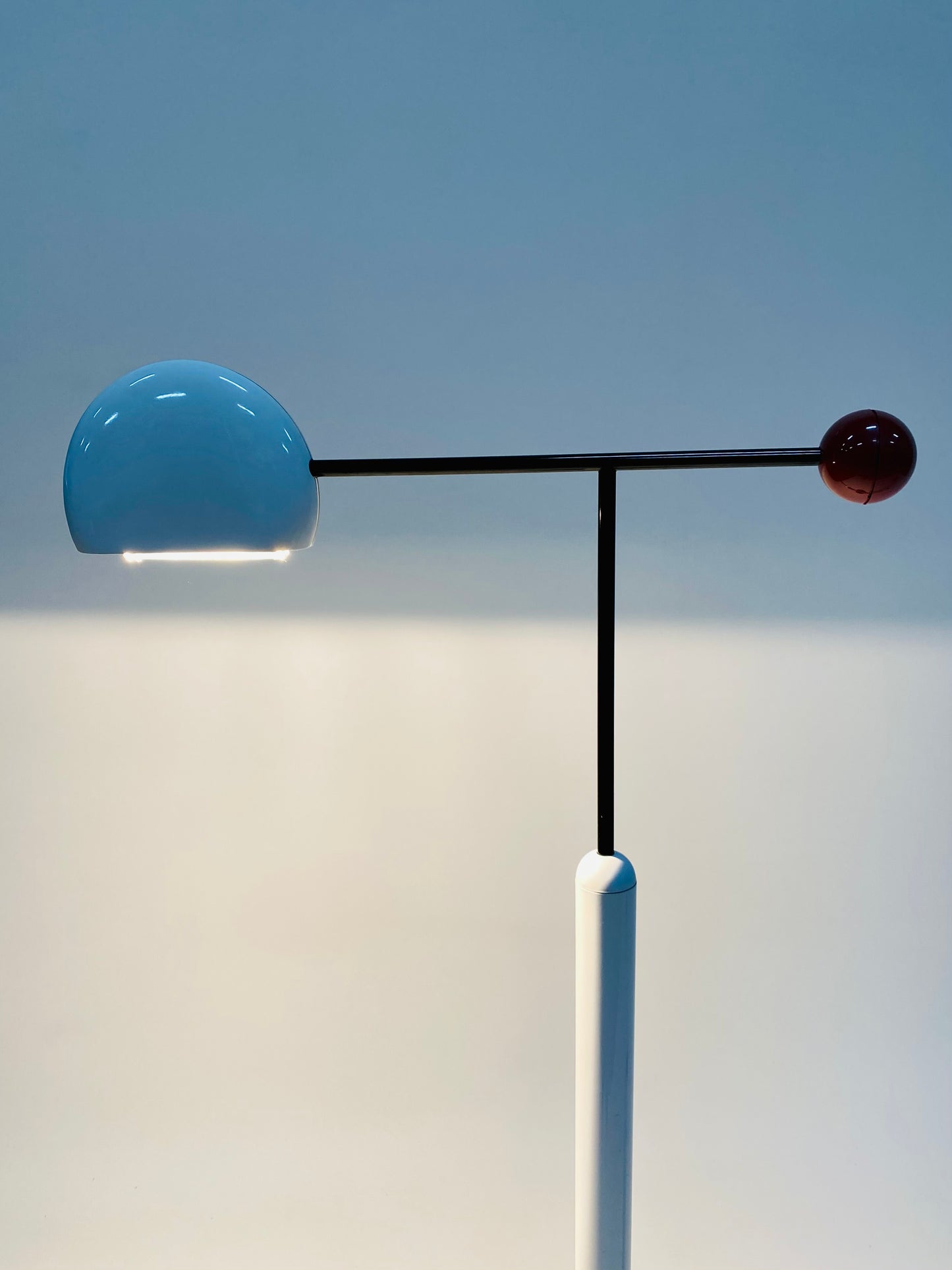 Verstellbare Tomo-Stehlampe von Toshiyuki Kita für Luci Italia, Italien 1980