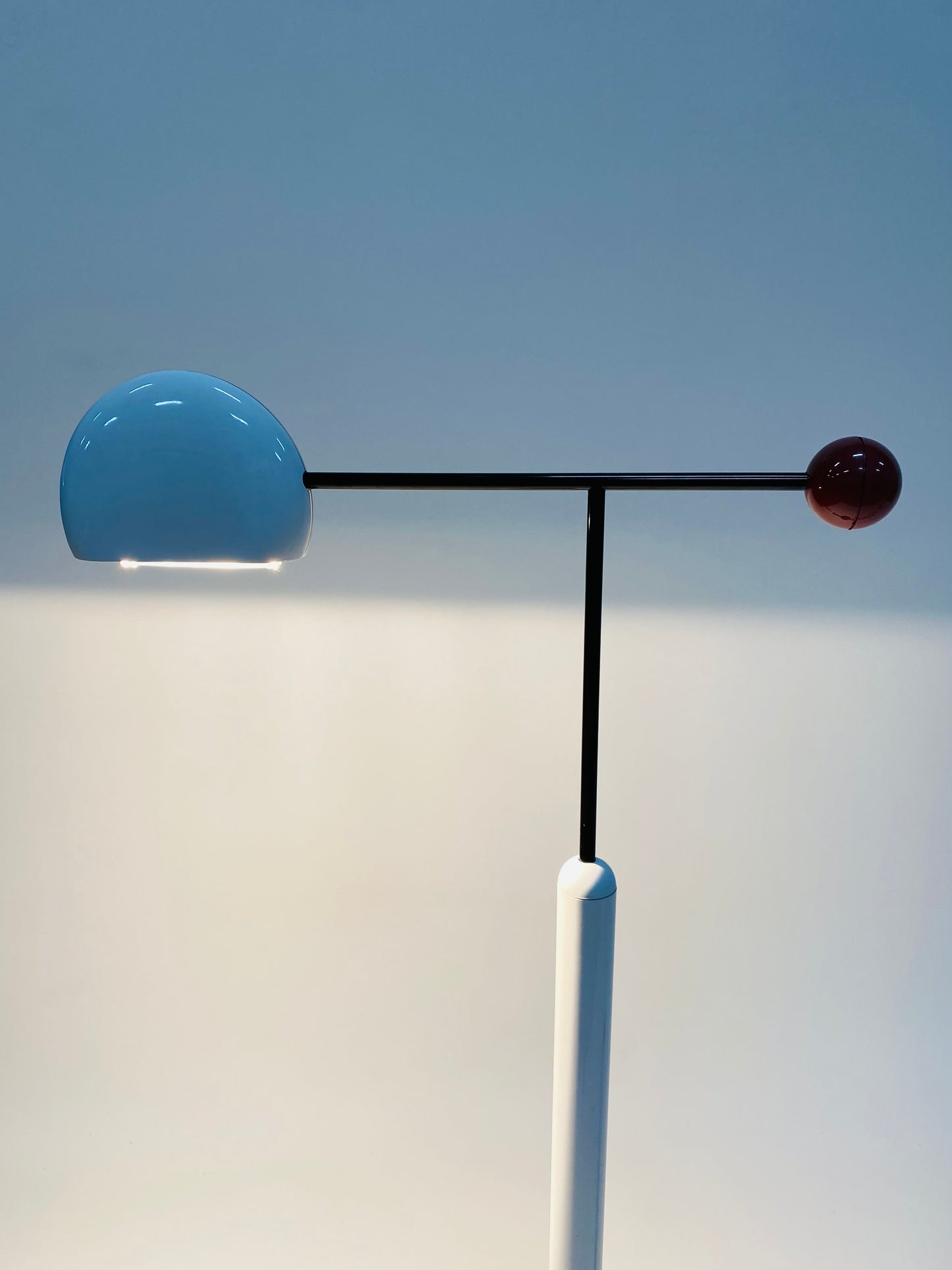 Verstellbare Tomo-Stehlampe von Toshiyuki Kita für Luci Italia, Italien 1980