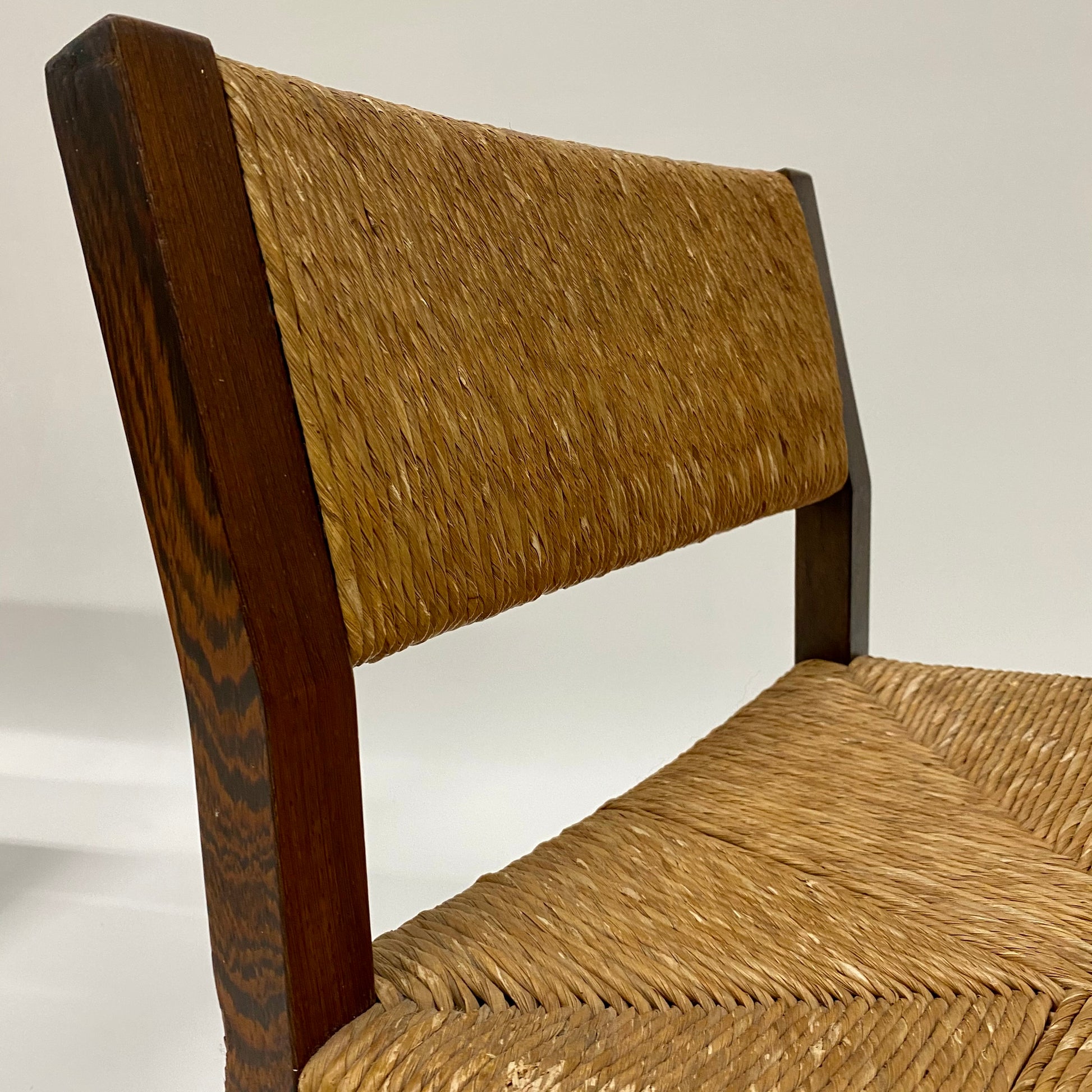 'SE82' WENGÉ & WICKER DINING CHAIRS BY MARTIN VISSER & WALTER ANTONIS FOR 'T SPECTRUM, NETHERLANDS 1960S www.foundicons.nl