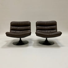 Load image into Gallery viewer, BROWN LEATHER EASY CHAIRS F978 BY GEOFFREY HARCOURT FOR ARTIFORT, NETHERLANDS 1960S www.foundicons.nl
