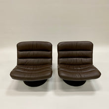Load image into Gallery viewer, BROWN LEATHER EASY CHAIRS F978 BY GEOFFREY HARCOURT FOR ARTIFORT, NETHERLANDS 1960S www.foundicons.nl

