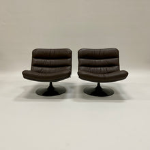 Load image into Gallery viewer, BROWN LEATHER EASY CHAIRS F978 BY GEOFFREY HARCOURT FOR ARTIFORT, NETHERLANDS 1960S www.foundicons.nl
