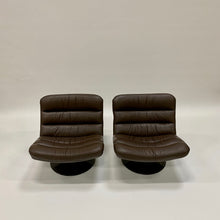 Load image into Gallery viewer, BROWN LEATHER EASY CHAIRS F978 BY GEOFFREY HARCOURT FOR ARTIFORT, NETHERLANDS 1960S www.foundicons.nl
