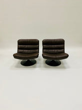 Load image into Gallery viewer, BROWN LEATHER EASY CHAIRS F978 BY GEOFFREY HARCOURT FOR ARTIFORT, NETHERLANDS 1960S www.foundicons.nl
