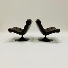 Load image into Gallery viewer, BROWN LEATHER EASY CHAIRS F978 BY GEOFFREY HARCOURT FOR ARTIFORT, NETHERLANDS 1960S www.foundicons.nl

