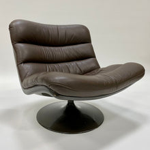 Load image into Gallery viewer, BROWN LEATHER EASY CHAIRS F978 BY GEOFFREY HARCOURT FOR ARTIFORT, NETHERLANDS 1960S www.foundicons.nl
