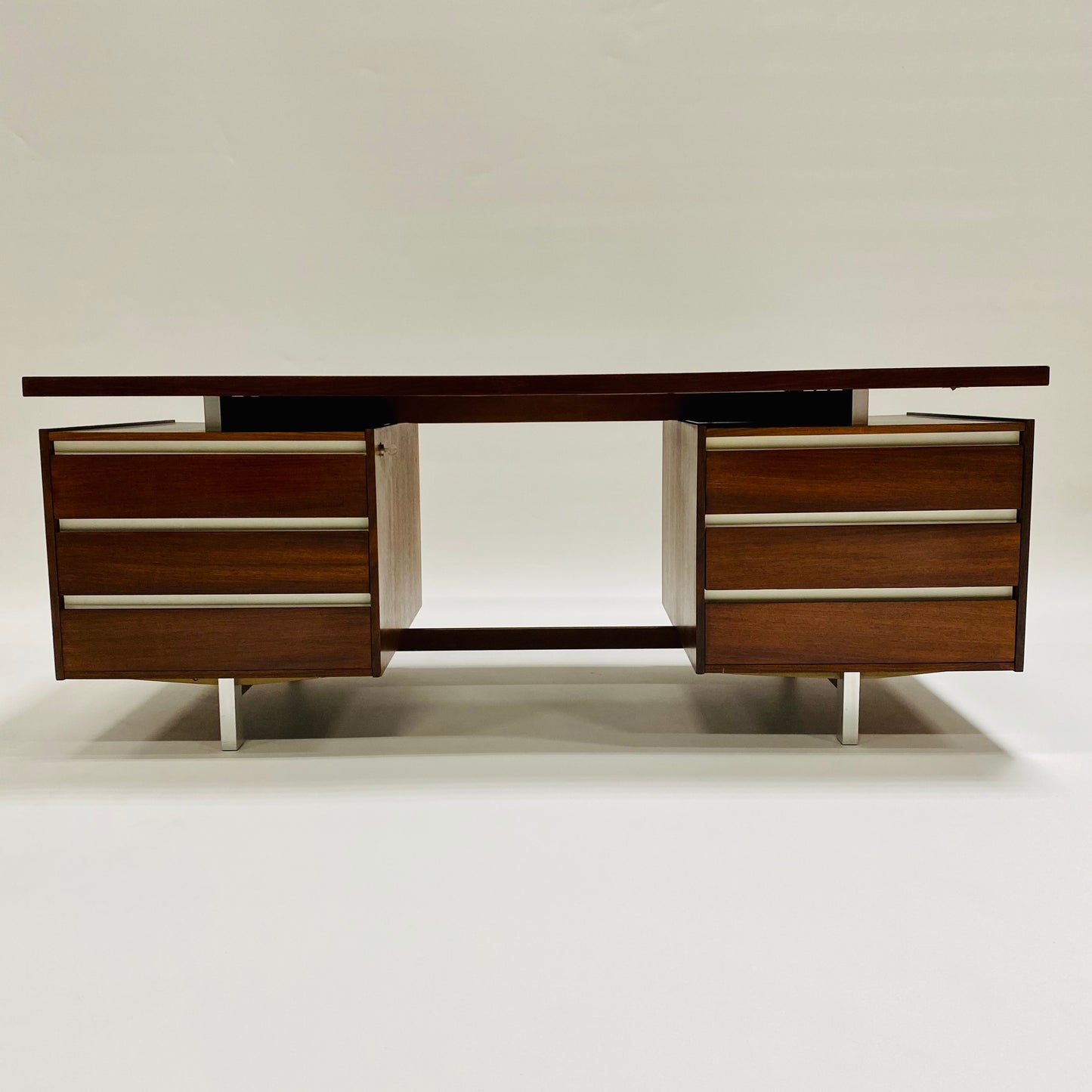 Rosewood Executive Desk von Kho Liang Ie für Fristho, Niederlande, 1950