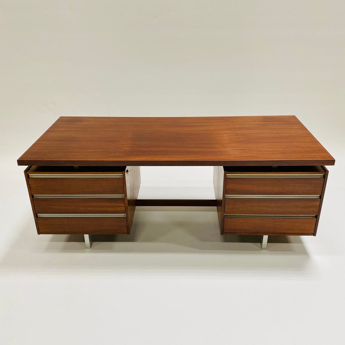 Rosewood Executive Desk von Kho Liang Ie für Fristho, Niederlande, 1950