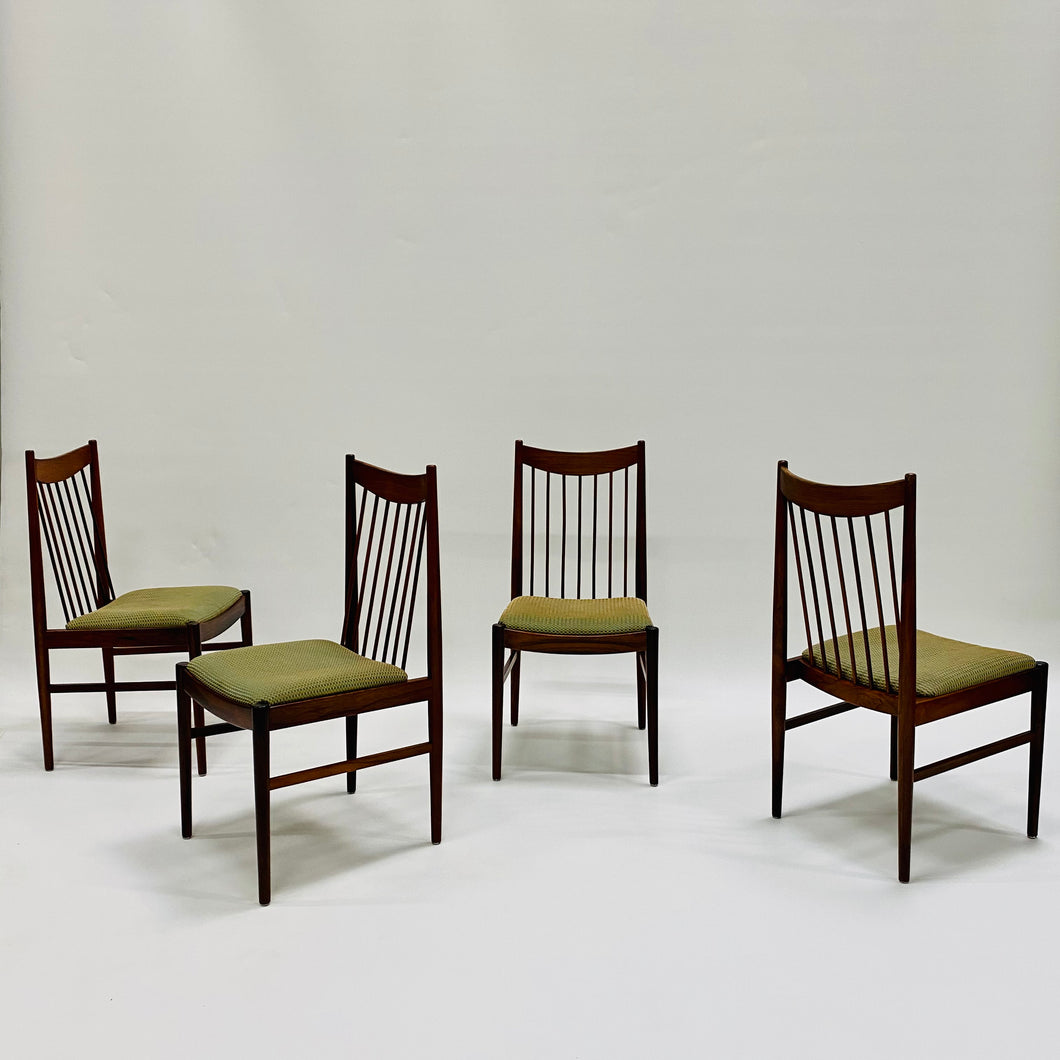 4 X Model 422 Rosewood Dining Chairs by Arne Vodder for Sibast, Denmark 1960s
