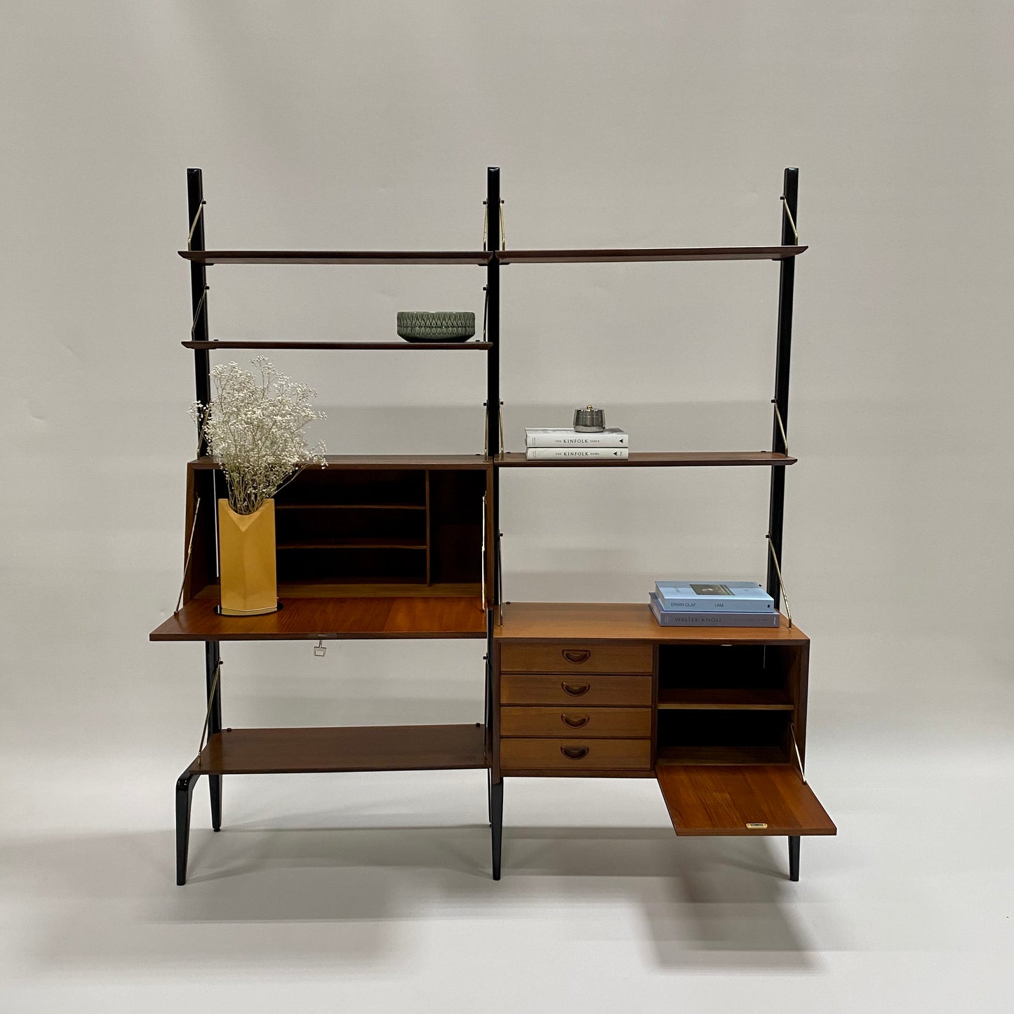 MODULAR WALL UNIT BY LOUIS VAN TEEFFELEN FOR WÉBÉ, NETHERLANDS 1960S