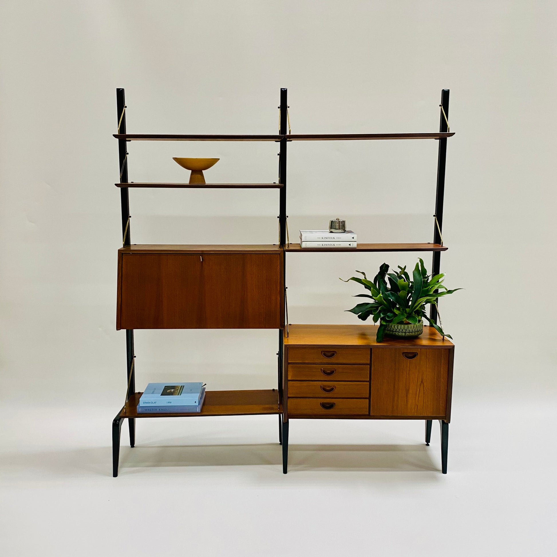 MODULAR WALL UNIT BY LOUIS VAN TEEFFELEN FOR WÉBÉ, NETHERLANDS 1960S