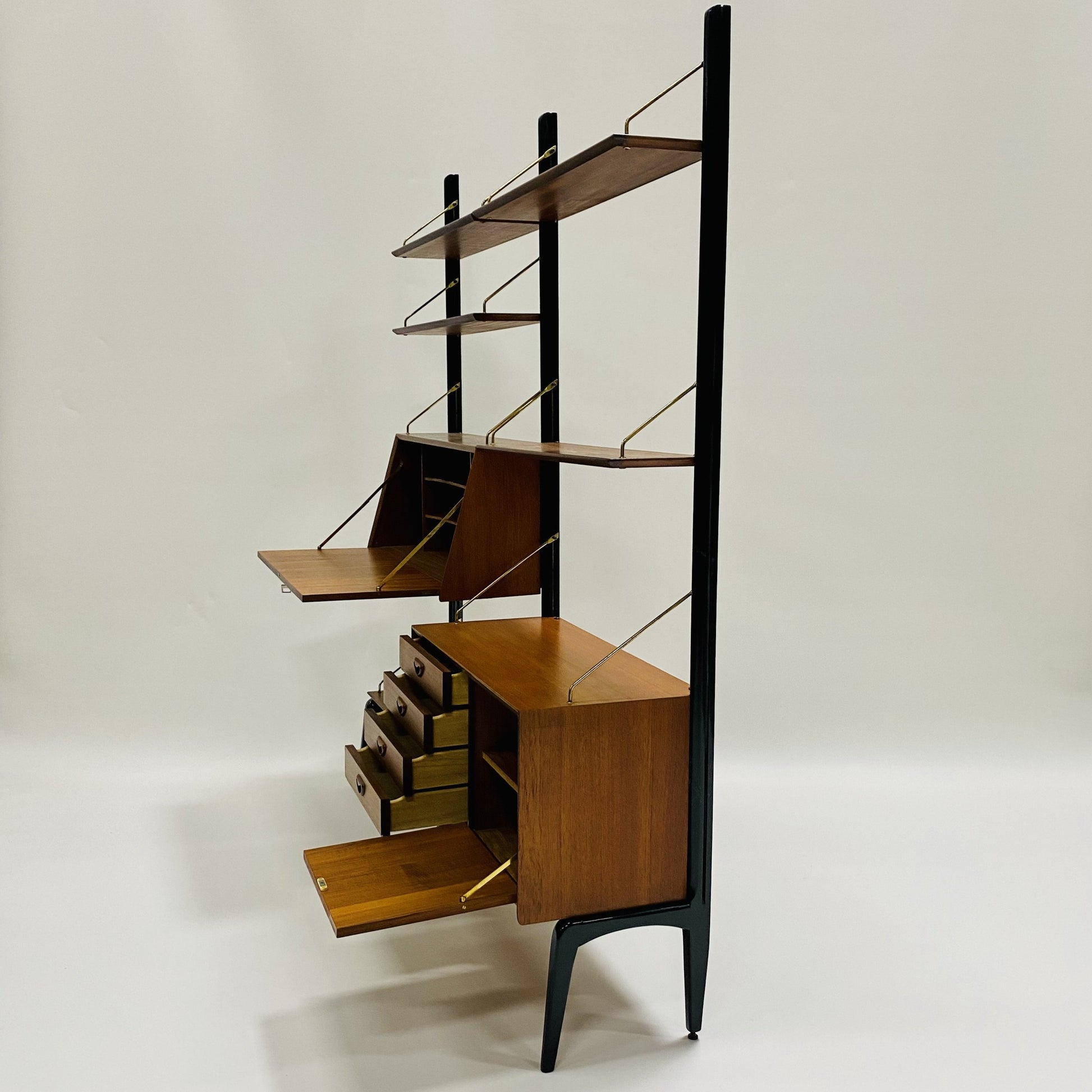 MODULAR WALL UNIT BY LOUIS VAN TEEFFELEN FOR WÉBÉ, NETHERLANDS 1960S