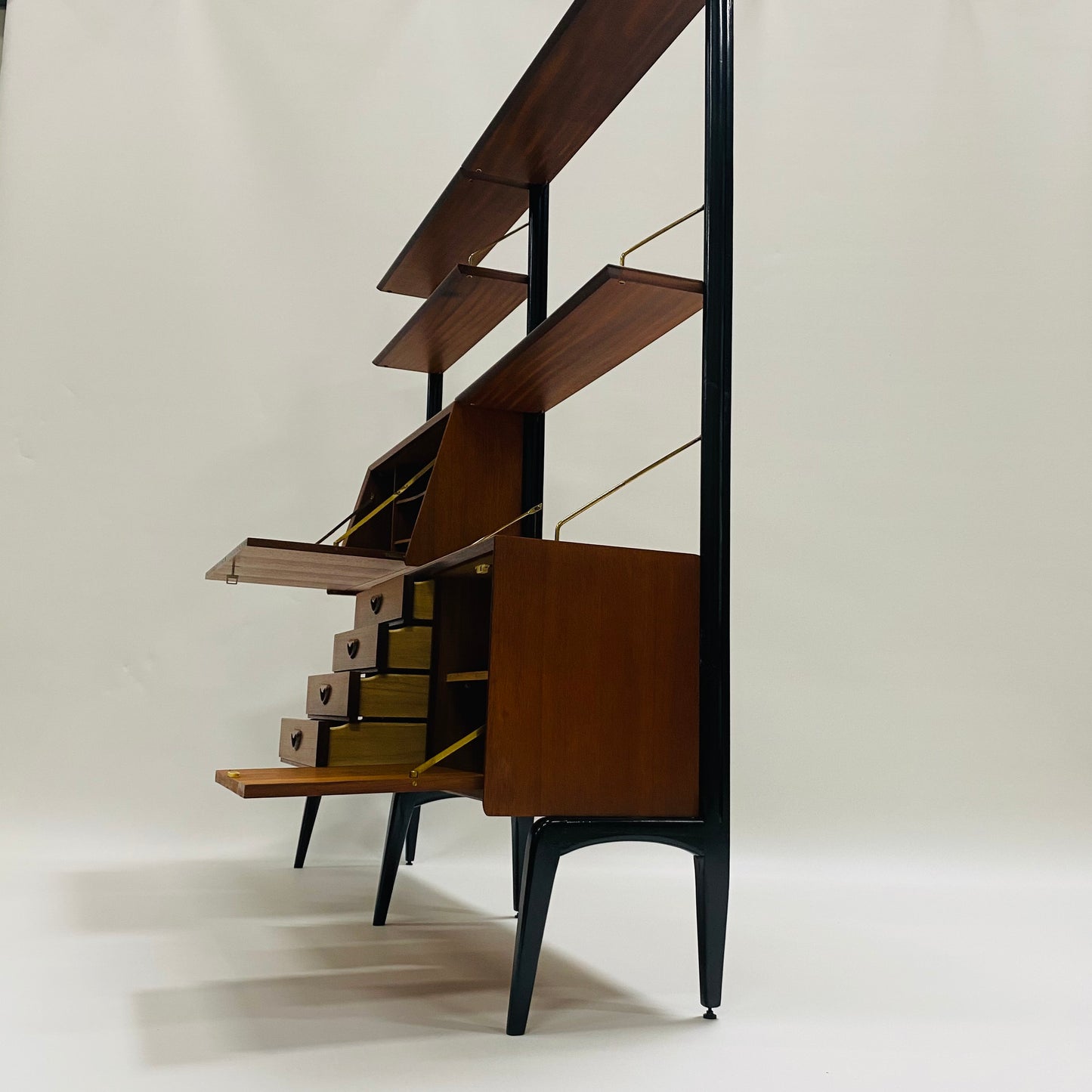 MODULAR WALL UNIT BY LOUIS VAN TEEFFELEN FOR WÉBÉ, NETHERLANDS 1960S