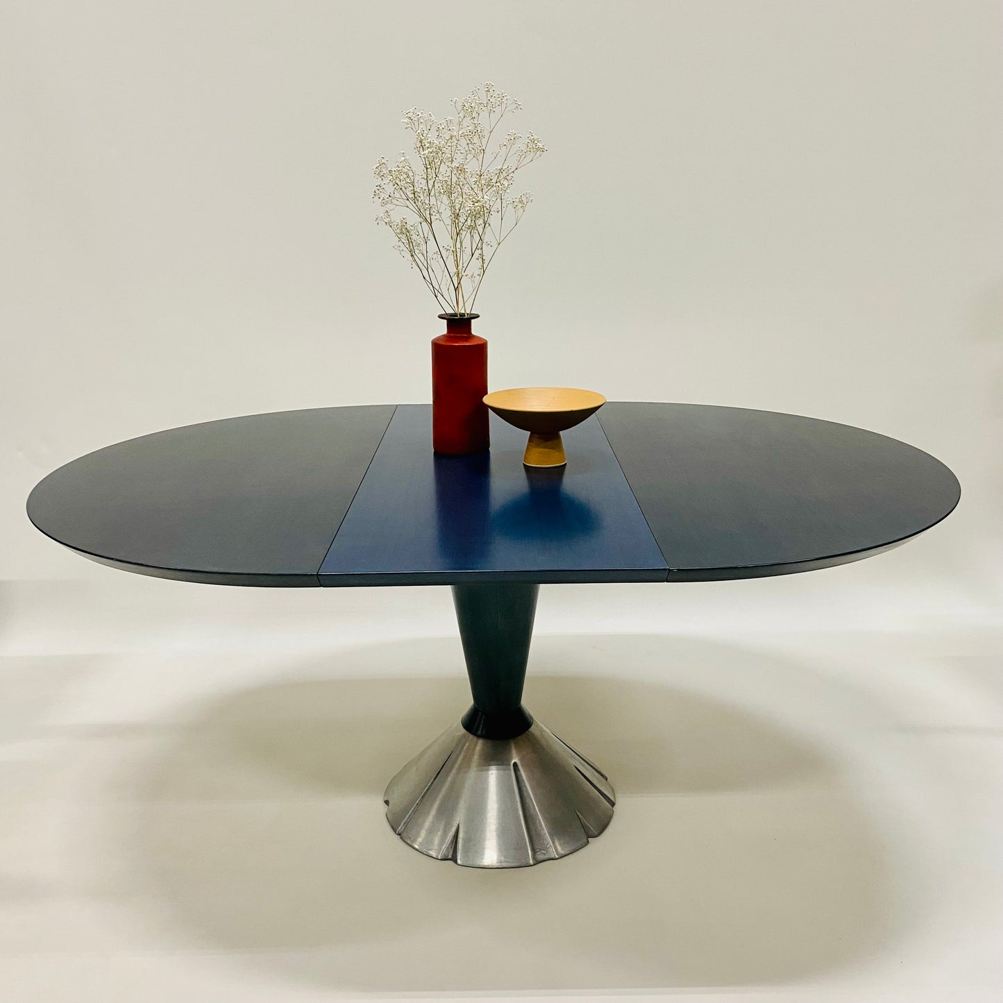 Ausziehbarer Esstisch im italienischen Design mit vier Stühlen von Wolf Schmidt-Bandelow, Italien, 1980