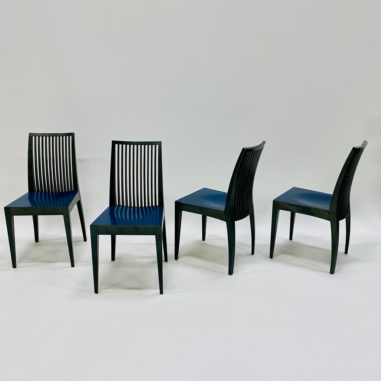 Ausziehbarer Esstisch im italienischen Design mit vier Stühlen von Wolf Schmidt-Bandelow, Italien, 1980