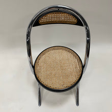 Load image into Gallery viewer, Set of 4 Italian Design Webbing Dining Chairs With Chrome Tube Frame Italy 1970
